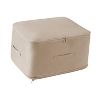 Magideal - Bolsa Organizadora De Autocompresión, Bolsa De Almacenamiento, Bolsa De Almacenamiento De Edredón Ligera Y Versátil, Organizador De Embalaje Para Mant Beige
