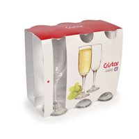 Set 6 Copa Flauta Vidrio 176 Ml Transparente 1 Un Cristar