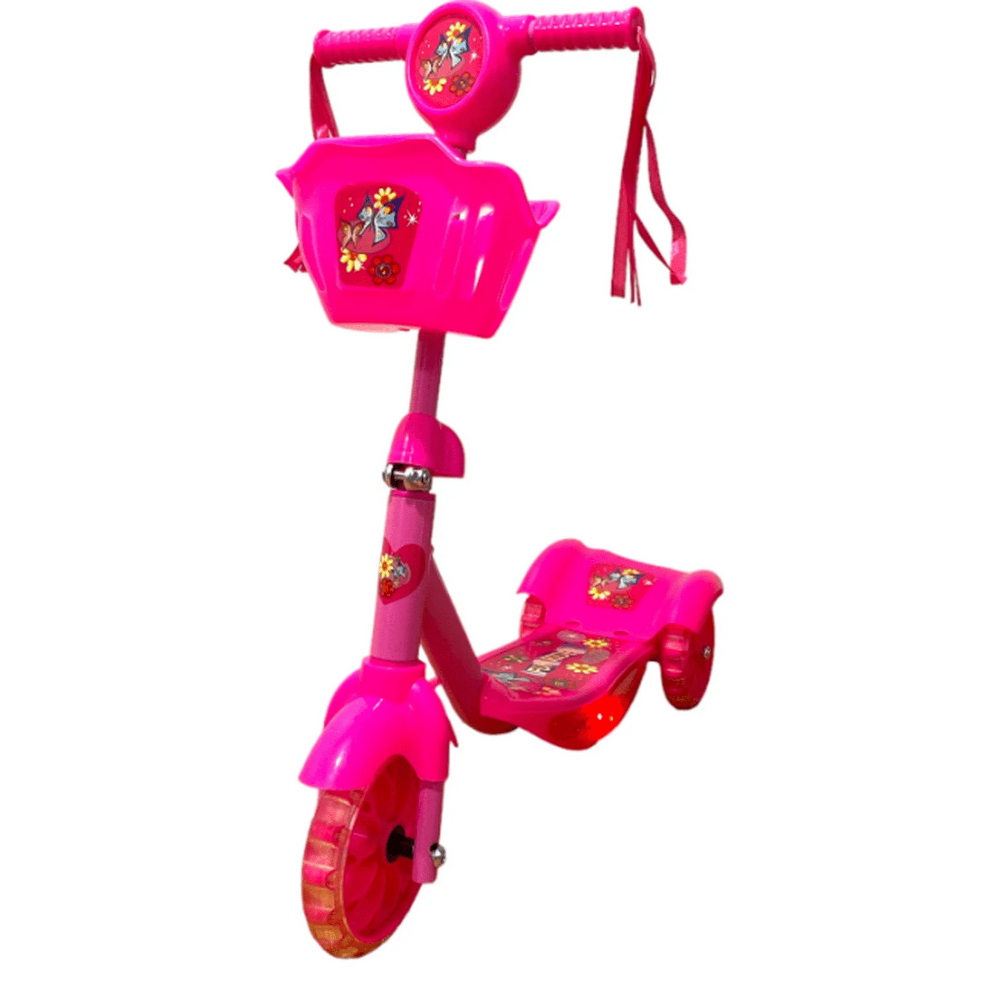 Genérico - Scooter Musical Con Luz Rosado