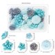 thumbnail image 2 of Chinchetas Temoyj Pack de 24 (1,6‑2,5 cm) Decorativas con Flor, 2 of 4