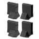 thumbnail image 2 of Paquete De 4 Fundas Para Pies De Escalera, Patas De Escalera De ático, Patas De Muebles De Silicona Duraderas, Color Negro, 2 of 5