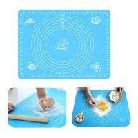 Genérico - Lámina Silicona Amasar Bizcocho Pizza Pan Fondant 50X40 Cm