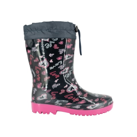 Bota De Agua Con Polar Mica Azul Bamboo