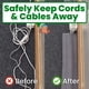 thumbnail image 5 of Cubierta para cables ECOHomes gris 3 m para alfombras de 10 cm, 5 of 9