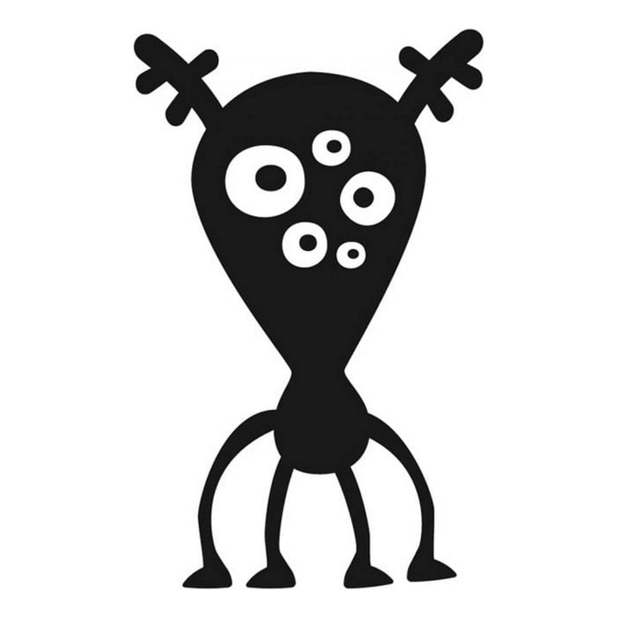 Rienda Libre Graphics - Decomural Alien Monster Halloween Ws-16193