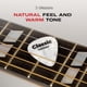 thumbnail image 3 of Púas para guitarra D'Addario, color verde celuloide, 0,50 mm, luz, paquete de 25, 3 of 5