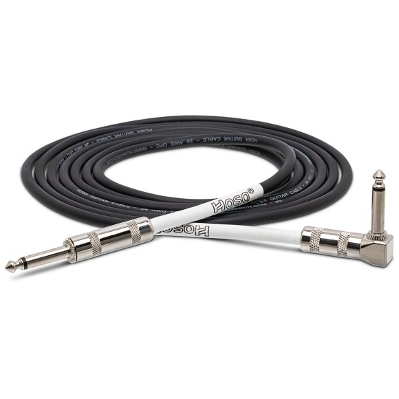 Cable de guitarra Hosa GTR-205R recto a ángulo recto de 1,5 m