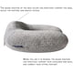 thumbnail image 5 of Almohada cervical transpirable y cómoda, de espuma viscoelástica suave en forma de U, ideal para cabeza y cuello, portátil y lavable a máquina (gris)., 5 of 7