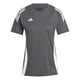 thumbnail image 1 of Camiseta adidas Tiro 24 Team Mid para mujer, color gris y blanco (L), 1 of 9