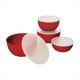 thumbnail image 1 of Prep Bowls KitchenAid, juego de 4 unidades con tapa, color rojo imperio, 1 of 3