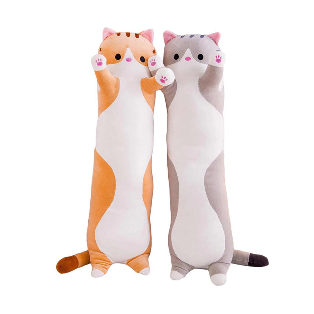 Oem - Peluche Almohada Alargado De Gato Para Niños Y Adultos