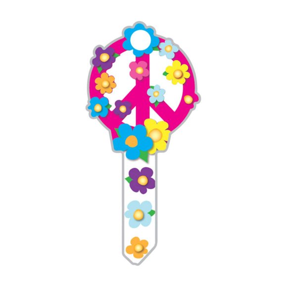 Símbolo de paz House Key Blank Lucky Line KW1/11 B104K