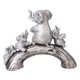 thumbnail image 3 of Estatua De Elefante De Resina, Escultura Moderna De Elefante Para Oficina, Estantería, Gabinete, Plata, 3 of 5