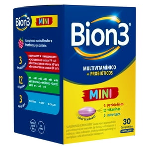 Bion 3 - Suplemento Mini 30 Comprimidos Masticables