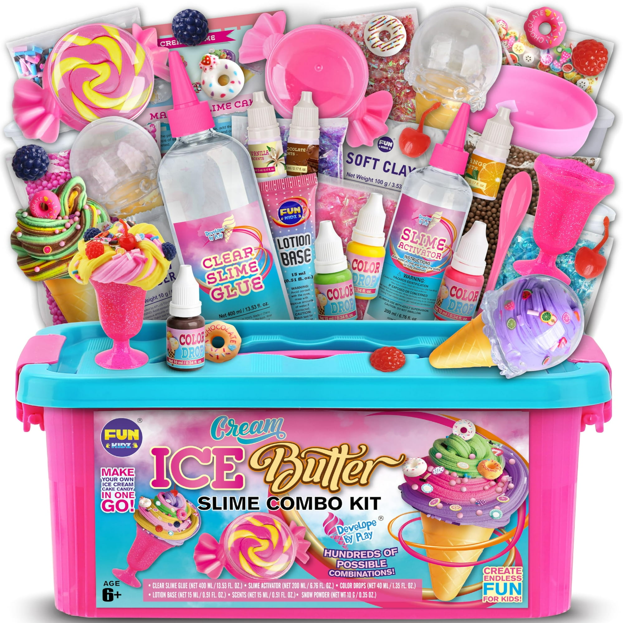 Fun Kidz - Kit Para Hacer Limo Funkidz Ice Cream Butter Slime Girls 8-12