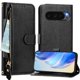 thumbnail image 1 of Funda Billetera Cremallera para Google Pixel 10 5G con Porta Tarjetas, Soporte y Correa Negro, 1 of 5