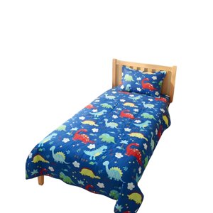 Genérico - Cubrecama Quilt De Verano Plaza Y Media Infantil Azul 03