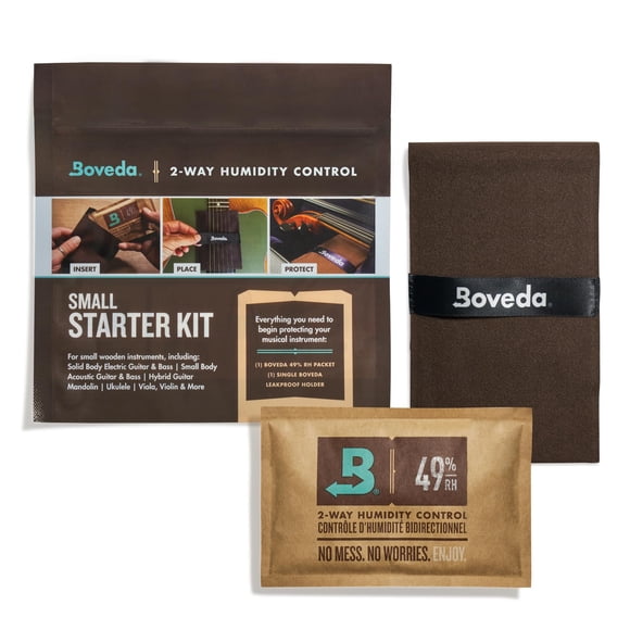 Kit básico de control de humedad Boveda Music Small, 49% RH