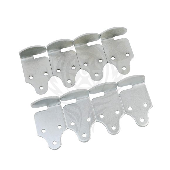 Abrazadera Harvards Chrome 10 cm, paquete de 8, recubierta de zinc