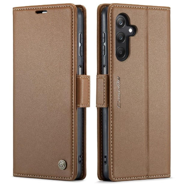 CaseMe tipo cartera Samsung Galaxy A25 5G con cierre magnético, RFID, tarjetero, soporte, carga inalámbrica