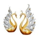 thumbnail image 2 of Estatua Cisne Pareja Oro Blanco, 2 of 3