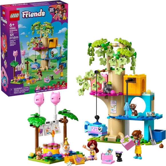 LEGO Friends Fiesta de Gatos Casa Árbol 42666 Set