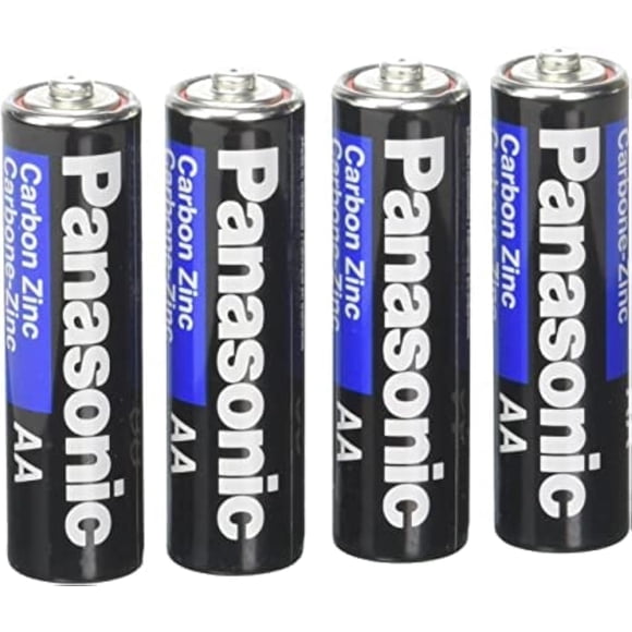 Batería Panasonic Super Heavy Duty Power de carbono y zinc AA de 1,5 V