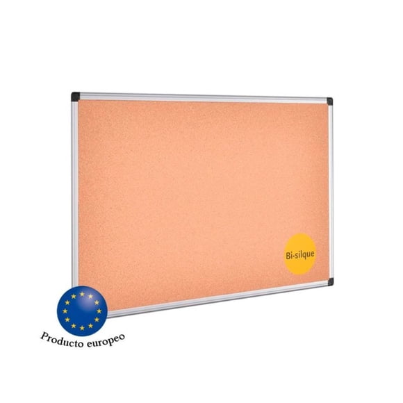 Pizarra Bi-Ca021170 Corcho 60X45 Cm Marco Aluminio Café