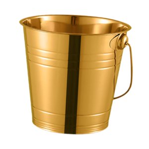 Magideal - Cubo De Hielo De Acero Inoxidable, Cubo De Refrigeración Para Bebidas, Multiusos, Resistente, Para Ensalada, Bañera De Metal Para Bebidas, Accesorios 1500Ml