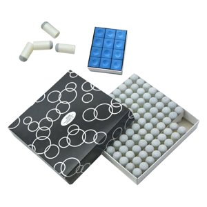 Ioensy - 100X Slip On Pool Cue Tips Práctica Protección Hombres Reparación Consejos Para Tacos De Billar 11 Mm