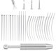 thumbnail image 1 of Uni-J Herramienta de bola para cambiar joyas de piercing - Kit de dilatación sin hilo/hilo interno/hilo externo 14G 16G 18G 20G con 25 piezas para oreja, nariz, ombligo, pezón, labio, ceja y lengua, 1 of 8