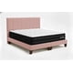 thumbnail image 4 of Cama 2 Plazas Completa Rosado | Base Europea + Colchón Excellense Plus 25CM + Respaldo Tapizado, 4 of 9