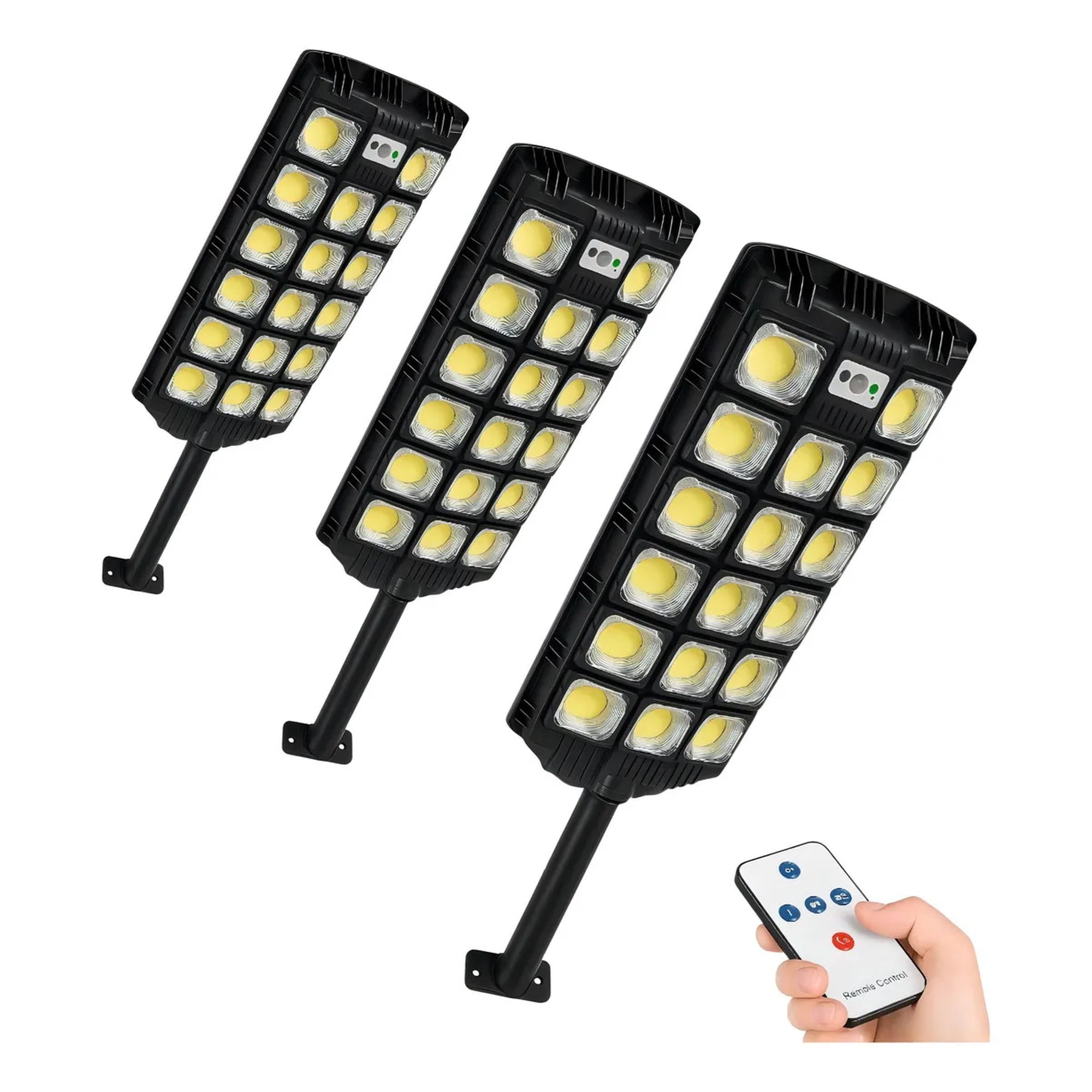 Pack X3 Foco Solar Led Eoland 1000w Sensor Movimiento Exterior Ip65