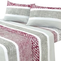 Mallorca - Juego De Sábanas T144 1 Plaza Telar Burdeo