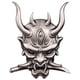 thumbnail image 4 of Etiqueta Engomada Japonesa Oni Samurai Para Auto Motocicleta Logo Decoración Etiqueta Plateado, 4 of 5