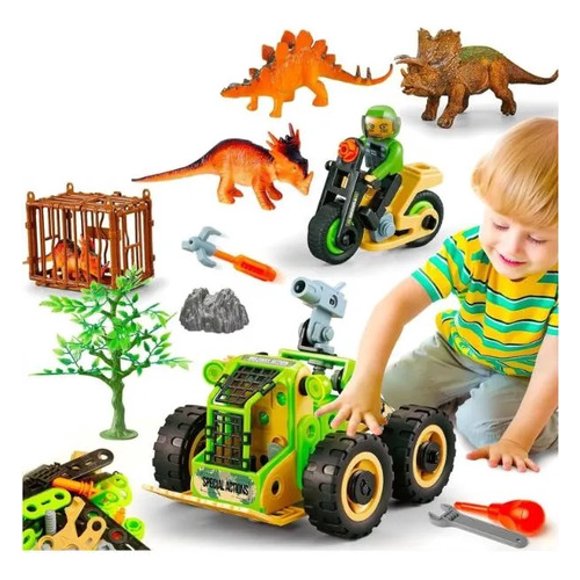 Set De Construcción Captura Dinosaurios Hanye 118 Pcs Juguete