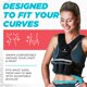 thumbnail image 4 of Chaleco pesado Empower para mujer, ajustable de 4,5 a 5,5 a 6,5 a 7,5 kg, 4 of 9