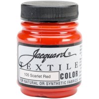 Pintura Para Tela, Jacquard, Rojo Escarlata, Acrílico, Multicolor