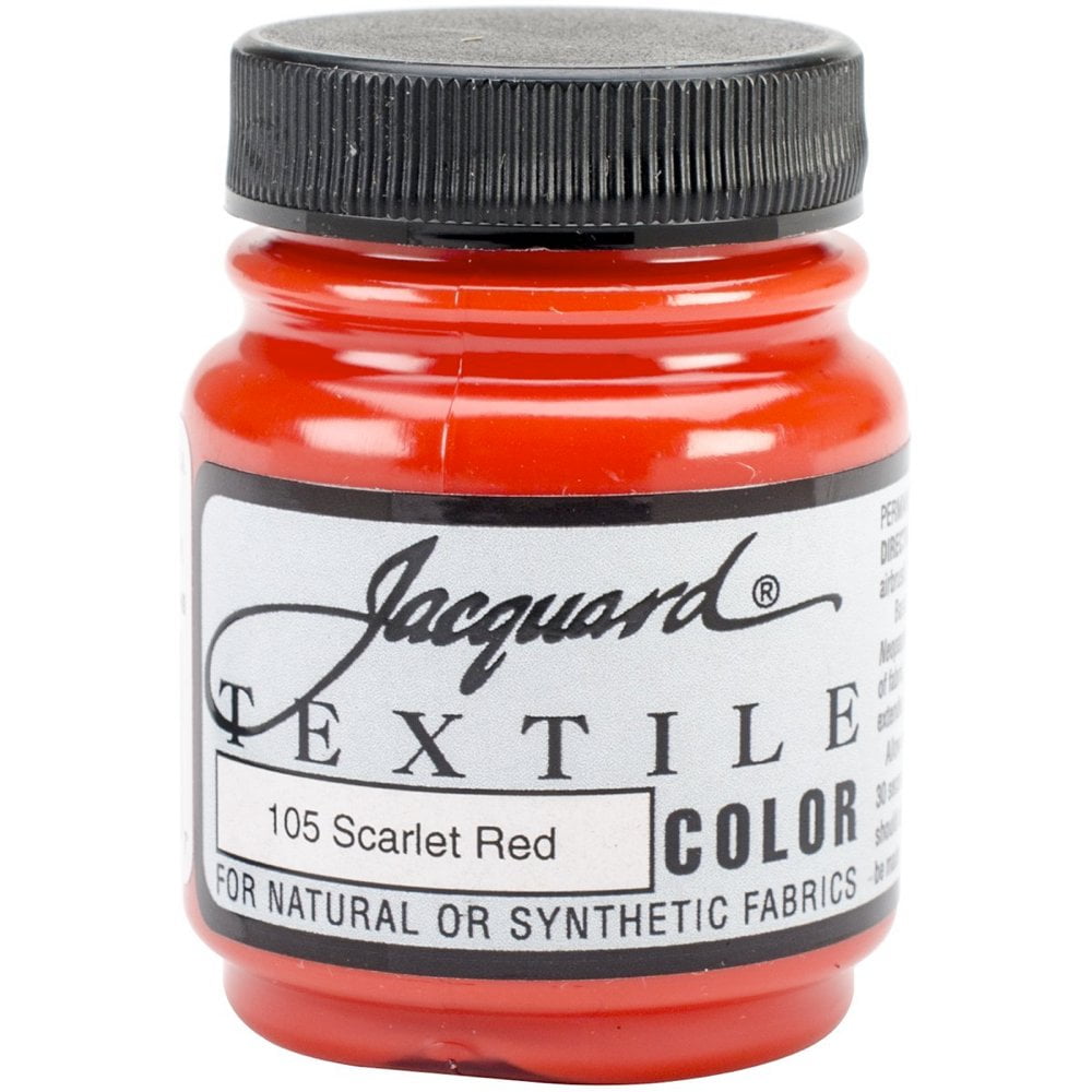 Pintura Para Tela, Jacquard, Rojo Escarlata, Acrílico, Multicolor
