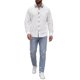 thumbnail image 2 of INSPIRE CHIC Camisa de Vestir para Hombre de Manga Larga con Botones y Cuello de Cuadros en Contraste L Blanco, 2 of 6