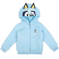 Sudadera Con Capucha Bluey Little Boys Cozy Sherpa Con Cremallera Para Cosplay 6, Azul