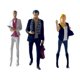 thumbnail image 3 of Figuras De Diorama De Personas A Escala 1/64, 3 Uds., Figuras En Blanco Y Negro, 3 of 3