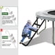 thumbnail image 4 of Escalera Para Trampolín Eurmax De 3 Peldaños De Acero Resistente A Los Rayos Uv, 4 of 6