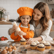 thumbnail image 5 of Set Delantales Cocina Infantil Gorro Mangas Protectores Chef, 5 of 6