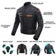 thumbnail image 5 of Chaqueta de Moto BORLENI con Armadura Certificada CE, 5 of 8