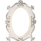 thumbnail image 1 of Espejo decorativo de mesa Nerien vintage de metal blanco, 1 of 7