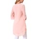 thumbnail image 3 of INSPIRE CHIC Blusa de Chifón para Mujer con Mangas Divididas 3/4 y Dobladillo Asimétrico Túnica Rosa L, 3 of 6
