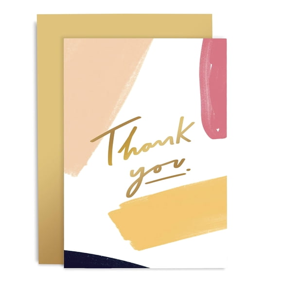 Tarjeta de felicitación Old English Co. Tarjeta de agradecimiento - Brushworks A6