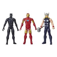 Total E-Commerce - Pack 3 Figuras De Accion Pantera Negra Iron Man Thor Marvel
