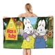 thumbnail image 1 of Max y Ruby Toalla de playa de secado rápido con diseño temático, regalo para mujeres y niñas, ideal para cumpleaños, fans, amantes de la música, uso en la playa o al aire libre, 78 × 150 cm, 1 of 6